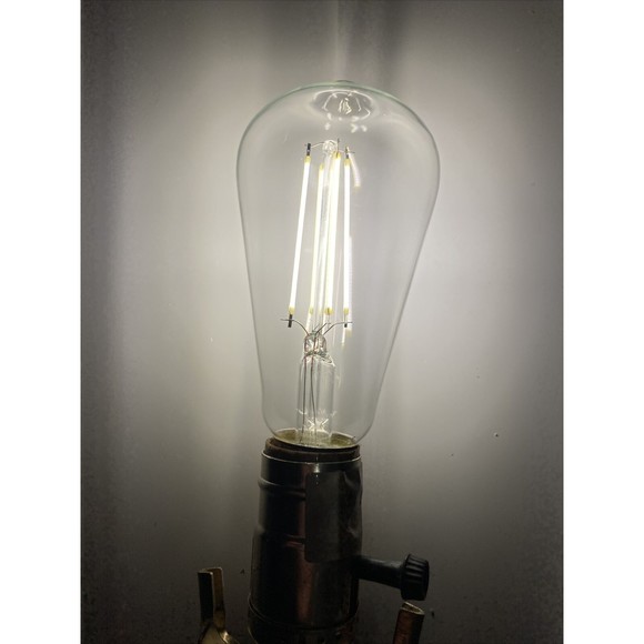 75-Watt Equivalent ST19 Antique Edison Dimmable  Vintage Daylight (2-Pack) - Picture 12 of 12